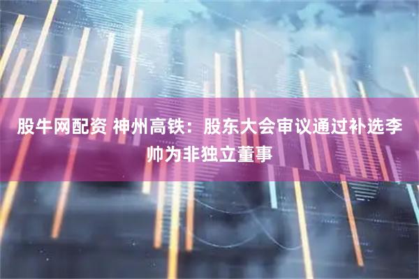 股牛网配资 神州高铁：股东大会审议通过补选李帅为非独立董事