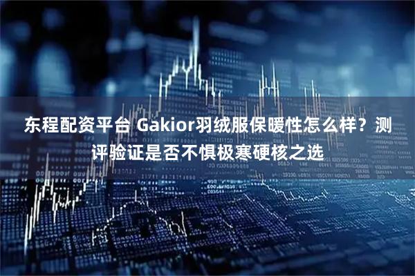 东程配资平台 Gakior羽绒服保暖性怎么样？测评验证是否不惧极寒硬核之选